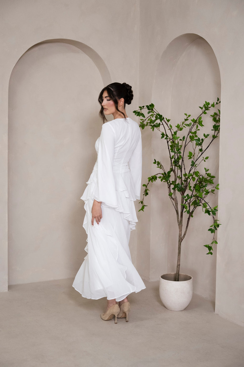 Ada Dress in White