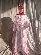 Serene Abaya in Pink Floral