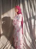 Serene Abaya in Pink Floral