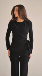 Yasmine Wrap Top